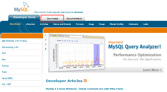 MySQL̃TCgɃANZX 