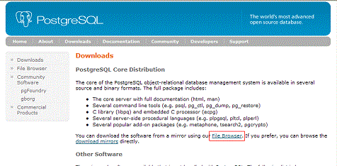 PostgreSQLDownloads 