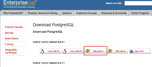 PostgreSQLのFTP Browser
